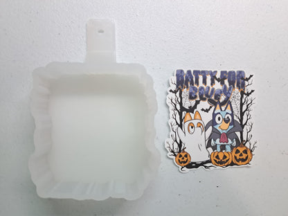 Batty for Bluey Cardstock Silicone Mold, Aroma Bead Molds, Premium Cardstock Images