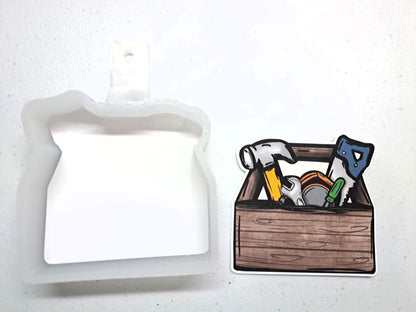 Tool Box with Tools Cardstock Silicone Mold, Aroma Bead Molds, Premium Cardstock Images