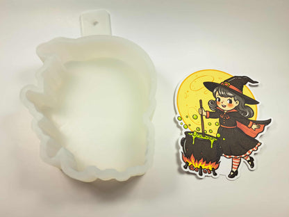 Vintage Witch Brew Cardstock Silicone Mold, Aroma Bead Molds, Premium Cardstock Images