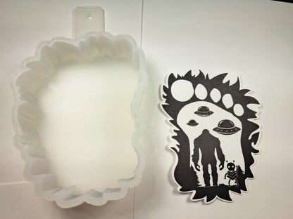 Bigfoot Footprints Cardstock Silicone Mold, Aroma Bead Molds, Premium Cardstock Images