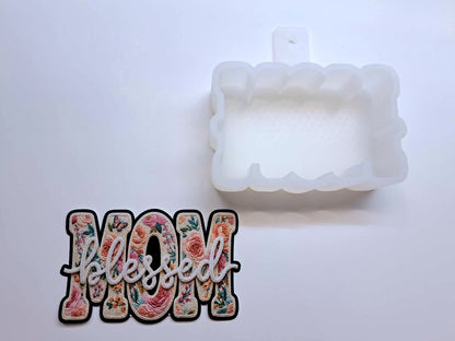 Blessed Mom Faux Yarn Cardstock Silicone Mold, Aroma Bead Molds, Premium Cardstock Images