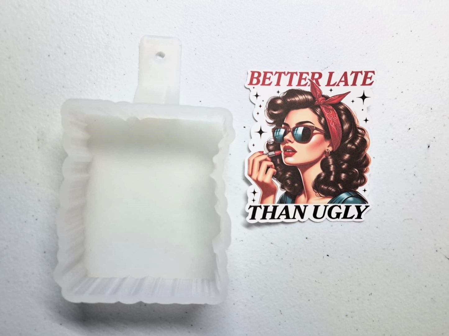 Better Late Than Ugly Cardstock Silicone Mold, Aroma Bead Molds