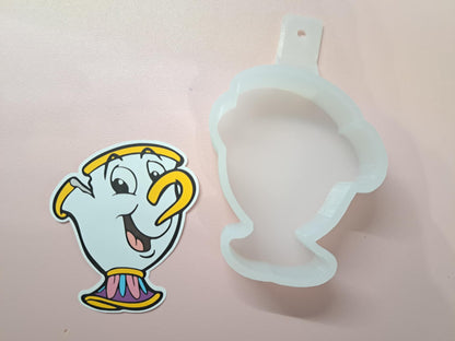 Chip: Belle, Beast, Red Rose, Curse, Be Our Guest Cardstock Silicone Mold, Aroma Bead Molds, Premium Cardstock Images