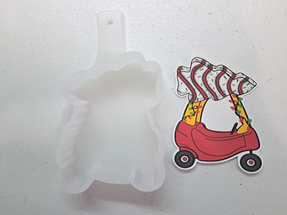 Little Debbie Cozy Coupe Little Tikes Cardstock Silicone Mold, Aroma Bead Molds, Premium Cardstock Images