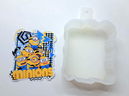 Retro Character Minions Cardstock Silicone Mold, Aroma Bead Molds, Premium Cardstock Images