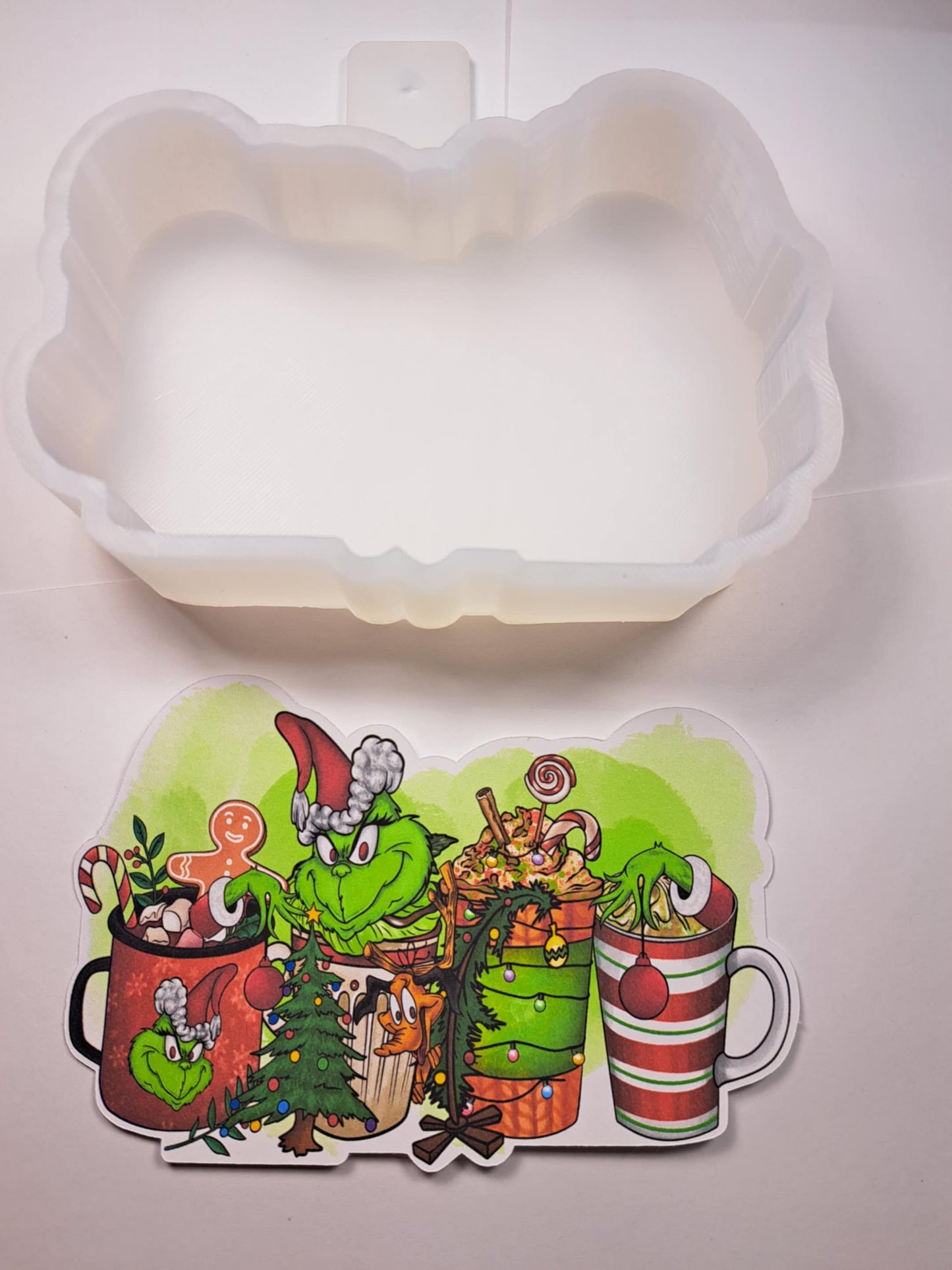 Mean One Christmas Coffee: Whoville Cardstock Silicone Mold, Aroma Bead Molds