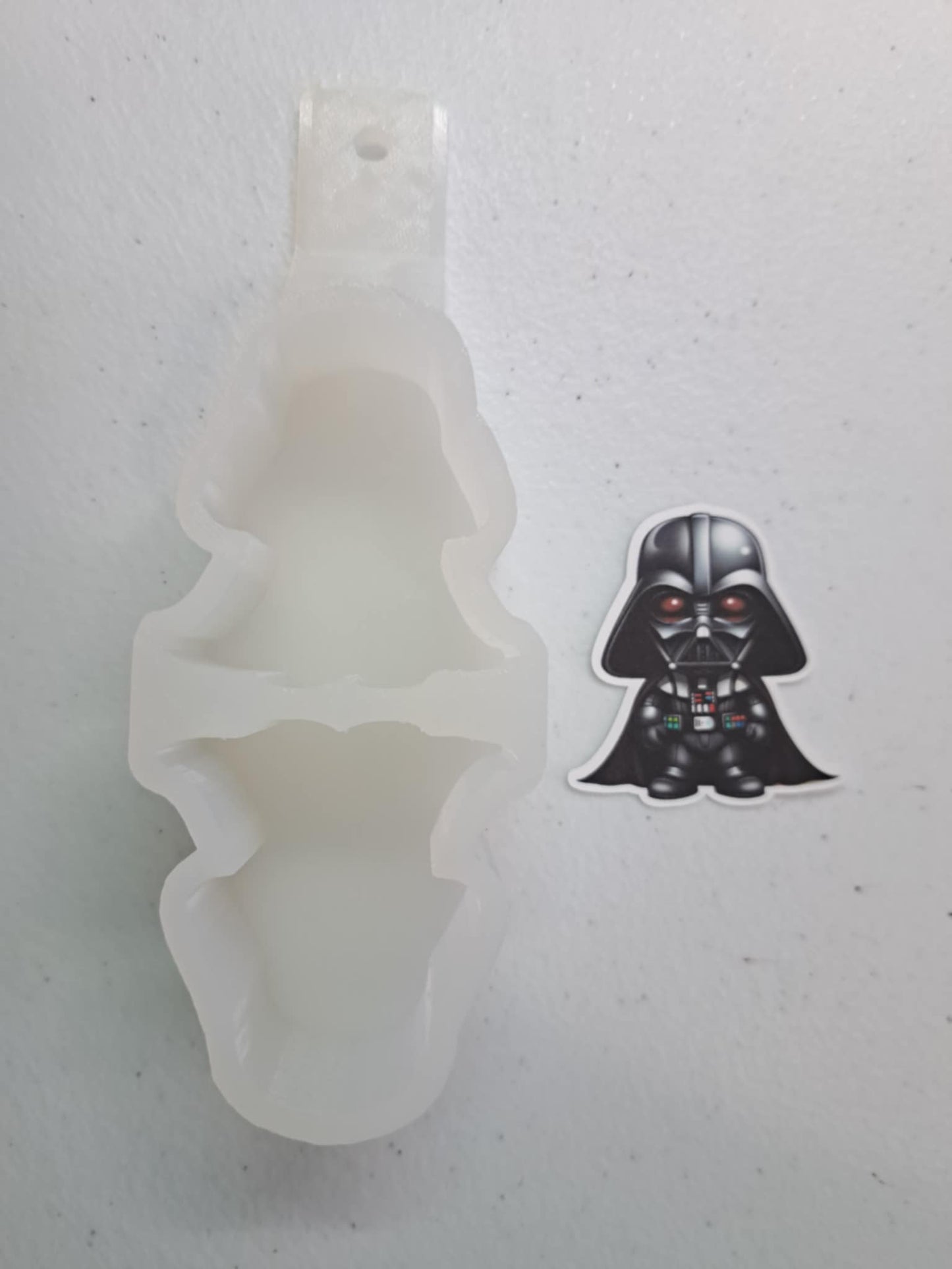 VENT CLIP Size: Darth Vader Star Wars Chibi - Dual Cavity Cavity Cardstock Silicone Mold, Aroma Bead Molds, Premium Cardstock