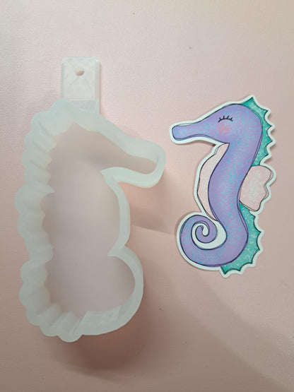Seahorse Cardstock Silicone Mold, Aroma Bead Molds, Premium Cardstock Images