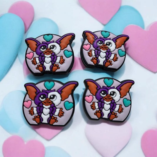 Gremlin Valentines With Hearts Silicone Focal Bead