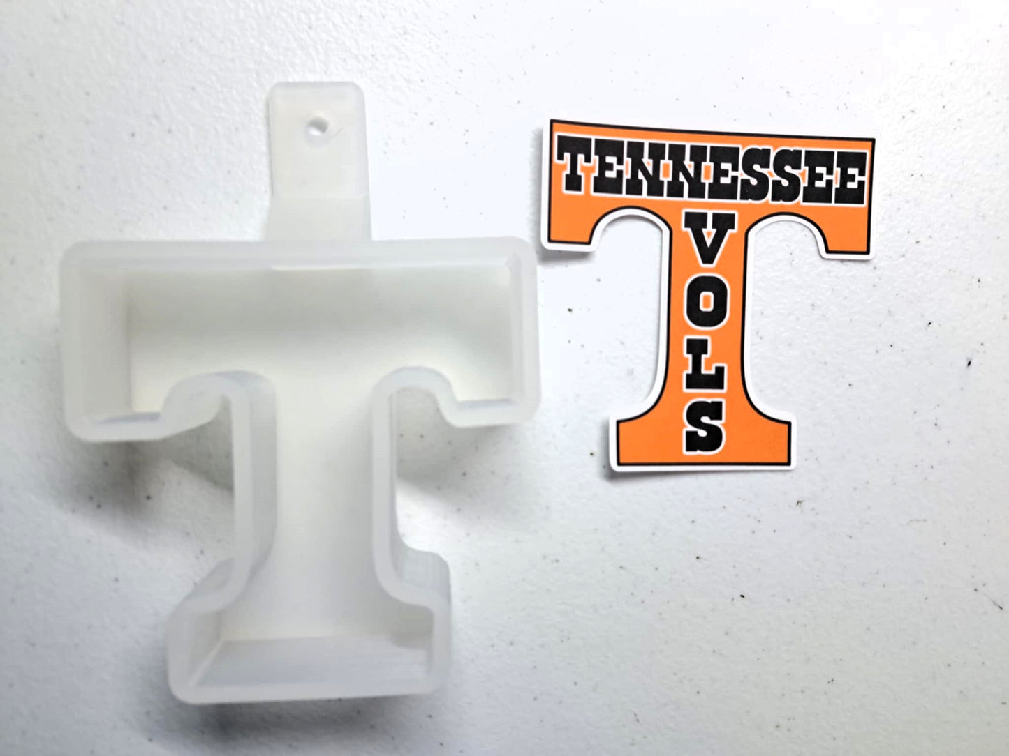 T: Tennessee Vols Cardstock Silicone Mold, Aroma Bead Molds, Premium Cardstock Images