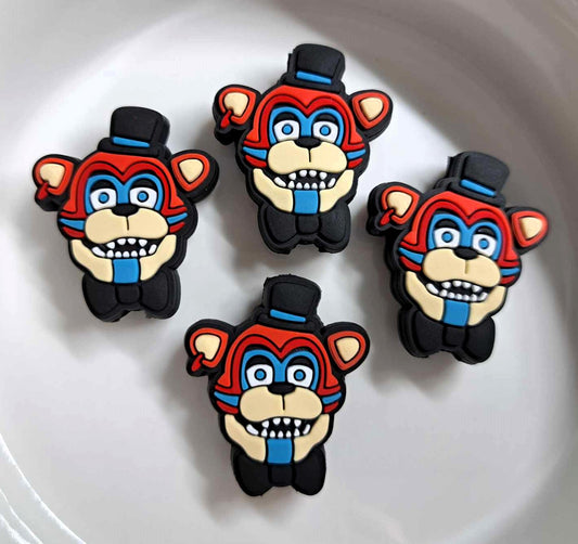 Toy Freddy: Face Only - Five Nights at Freddy's Inspired Silicone Focal Bead - 0985
