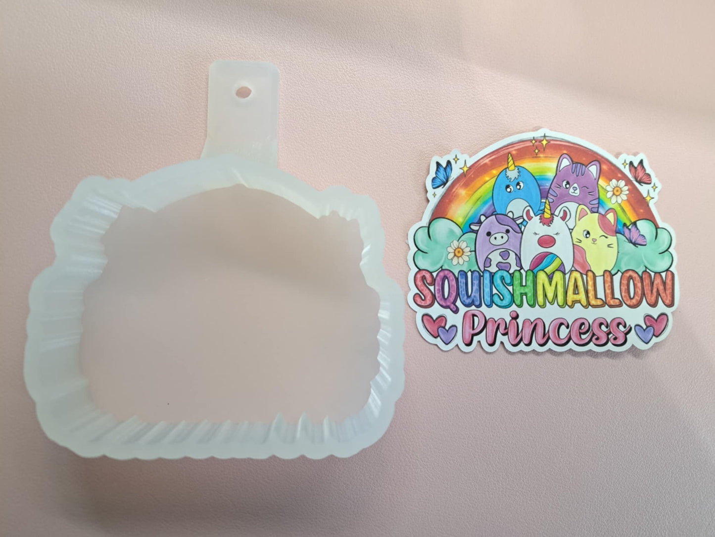 Squishmallow Princess Cardstock Silicone Mold, Aroma Bead Molds, Premium Cardstock Images