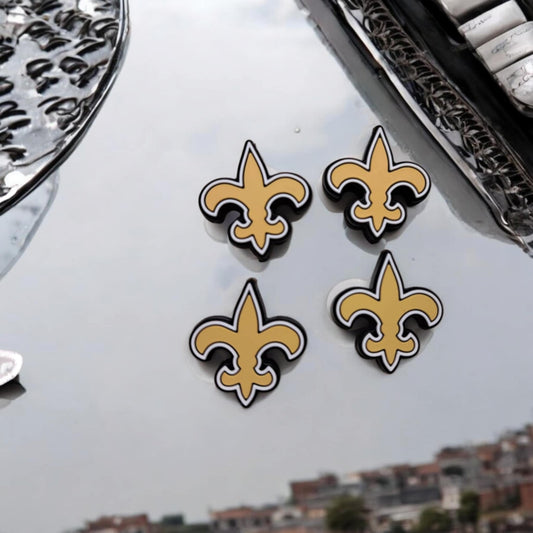 New Orleans Saints Football Logo Silicone Focal Bead