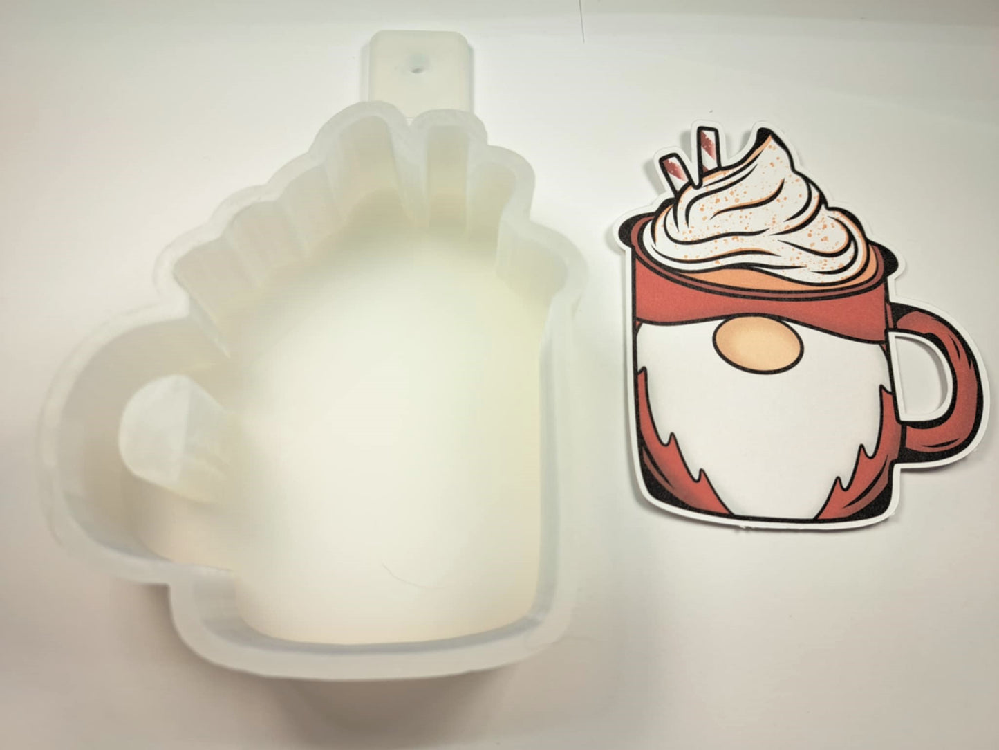 Coffee & Hot Cocoa Mug Cardstock Silicone Mold, Aroma Bead Molds, Car Freshies, Premium Cardstock Images