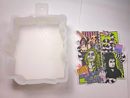 Recently Deceased Beetlejuice Cardstock Silicone Mold, Aroma Bead Molds, Premium Cardstock Images