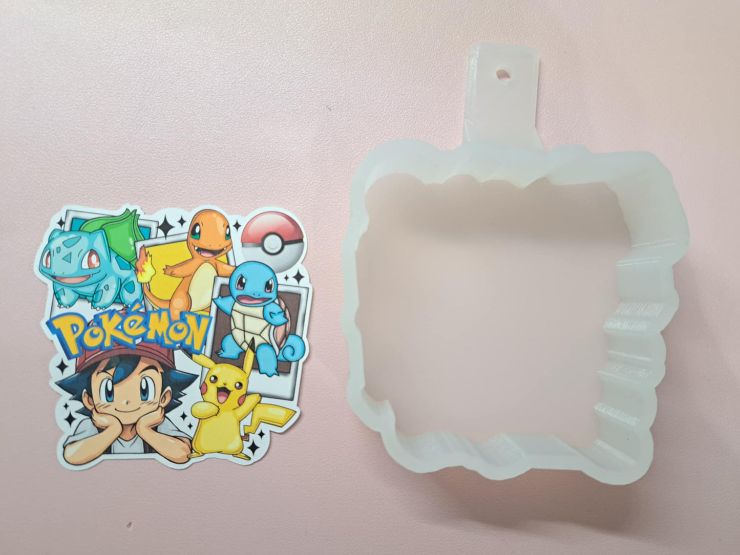 Pokemon Polaroids Cardstock Silicone Mold, Aroma Bead Molds, Premium Cardstock Images