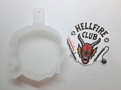 Stranger Things Hellfire Club Cardstock Silicone Mold, Aroma Bead Molds, Premium Cardstock Images