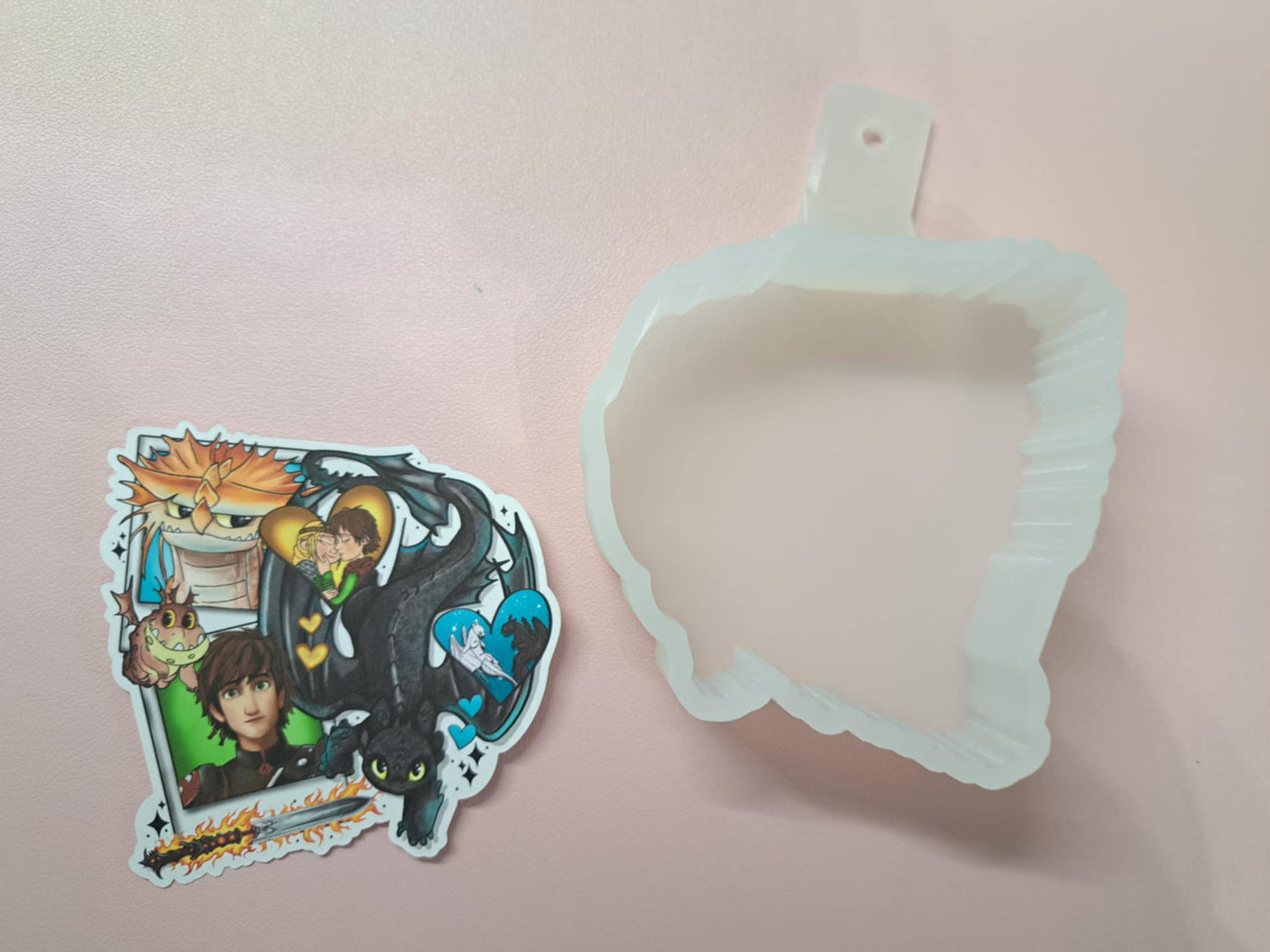 How To Train Your Dragon Polaroids for Cardstock Silicone Mold, Aroma Bead Molds, Premium Cardstock Images