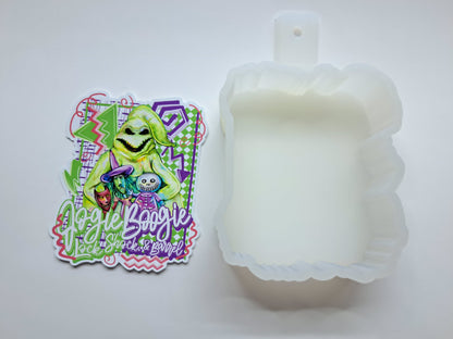 Retro Preppy Disney Villians Oogie Boogie Cardstock Silicone Mold, Aroma Bead Molds, Premium Cardstock Images