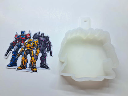 Transformers: Optimus, Bumblebee, Megatron Cardstock Silicone Mold, Aroma Bead Molds, Premium Cardstock Images