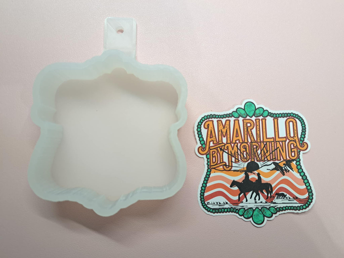 Amarillo By Morning Cardstock Silicone Mold, Aroma Bead Molds, Car Freshies, Premium Cardstock Images