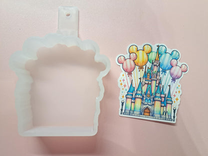 Vacay Vibes Castle Cardstock Silicone Mold, Aroma Bead Molds, Premium Cardstock Images
