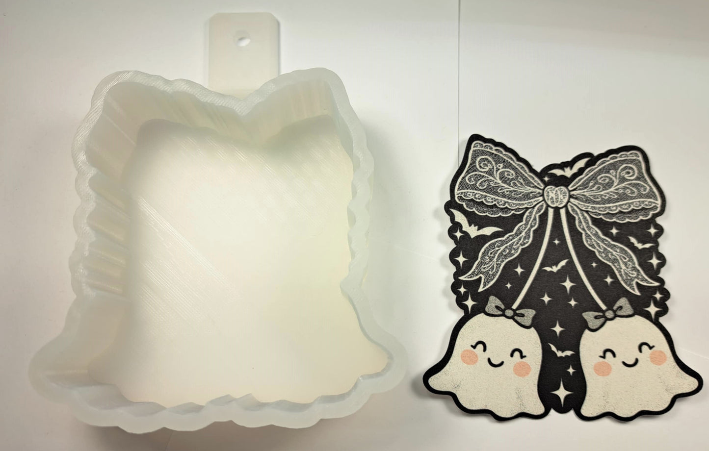 Lace Ghost Cherries Cardstock Silicone Mold, Aroma Bead Molds, Premium Cardstock Images