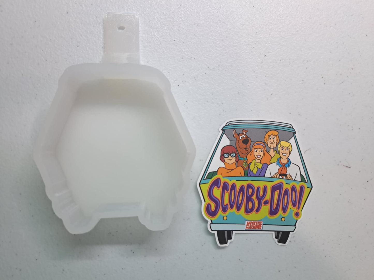 Scooby Doo and Friends Mystery Machine Cardstock Silicone Mold, Aroma Bead Molds, Premium Cardstock Images