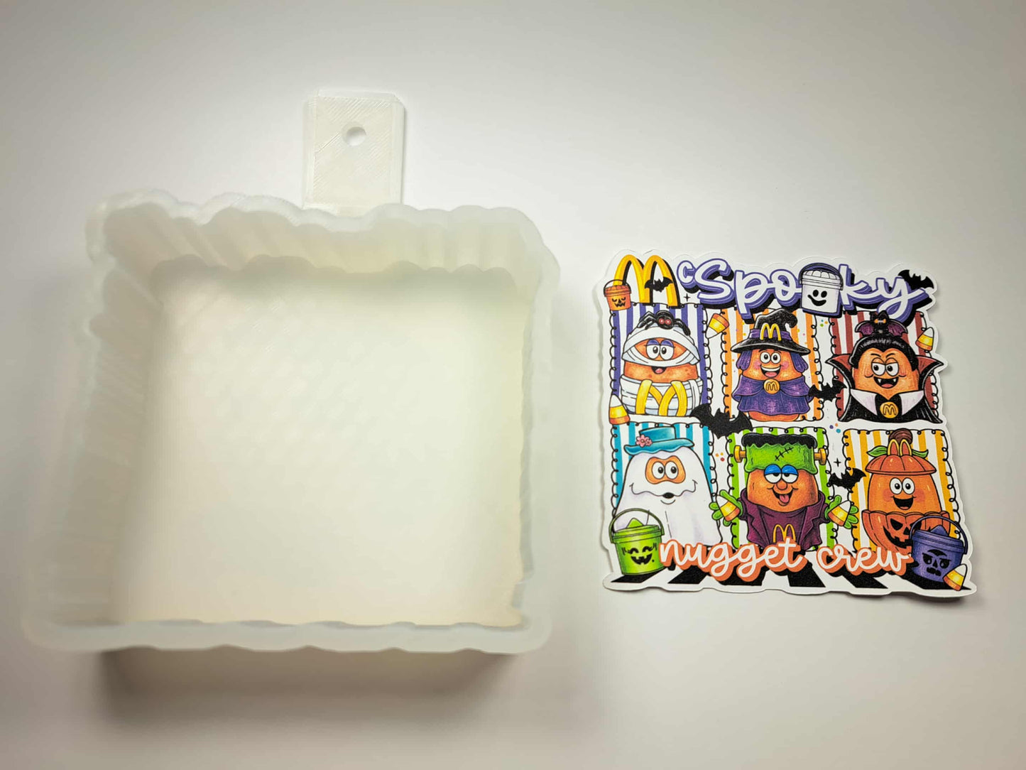 McSpooky Nugget Crew Cardstock Silicone Mold, Aroma Bead Molds, Premium Cardstock Images