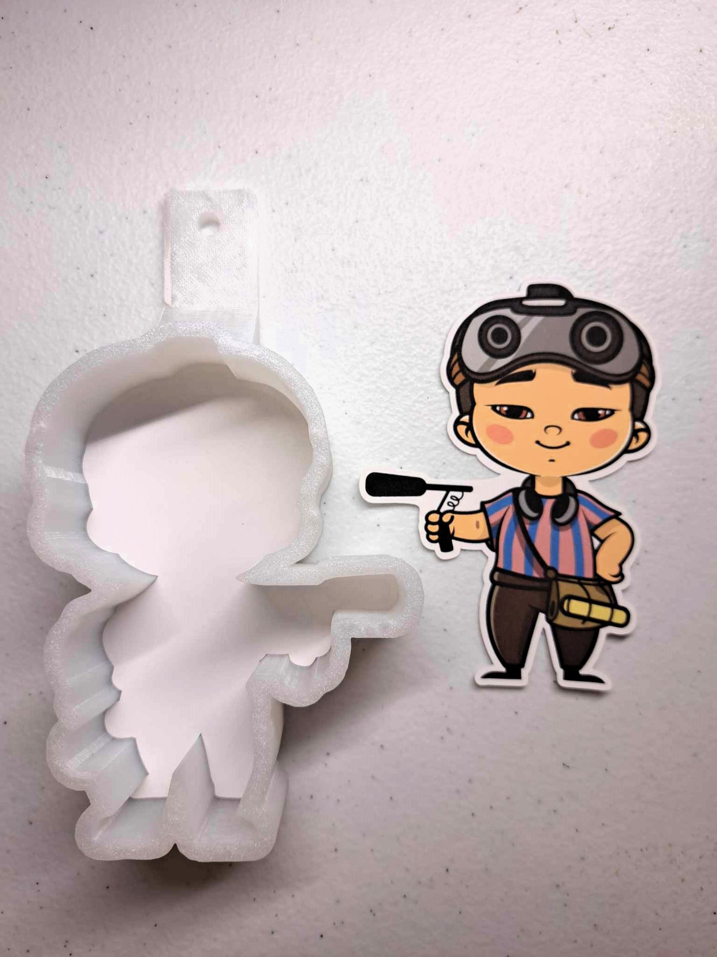 Ghostbusters Afterlife: Podcast Chibi Cardstock Silicone Mold, Aroma Bead Molds, Premium Cardstock Images