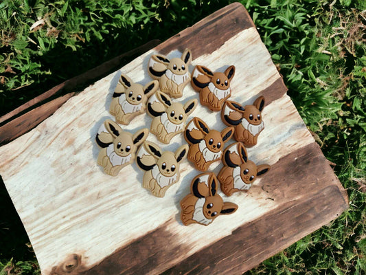 Eevee: Pokemon Silicone Focal Bead - 0401