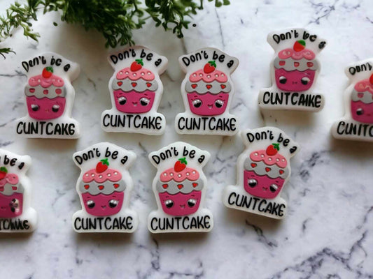 Don't Be a C*nt Cake Silicone Focal Bead - 0460