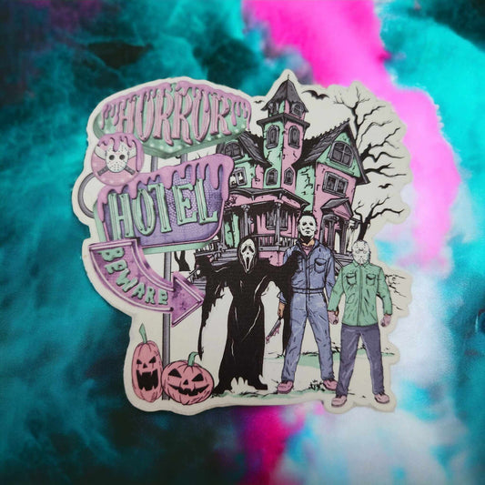 Beware Horror Hotel - Jason, Ghostface & Michael Cardstock Silicone Mold, Aroma Bead Molds, Premium Cardstock Images