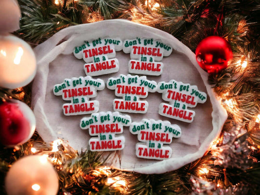 Don't Get Your Tinsel in a Tangle Silicone Focal Bead - 0403