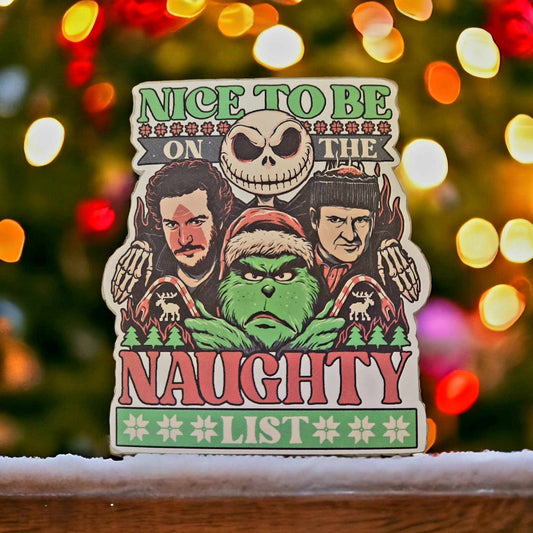Nice to be on the Naughty List: Home Alone Movie Inspired Cardstock Silicone Mold, Aroma Bead Molds