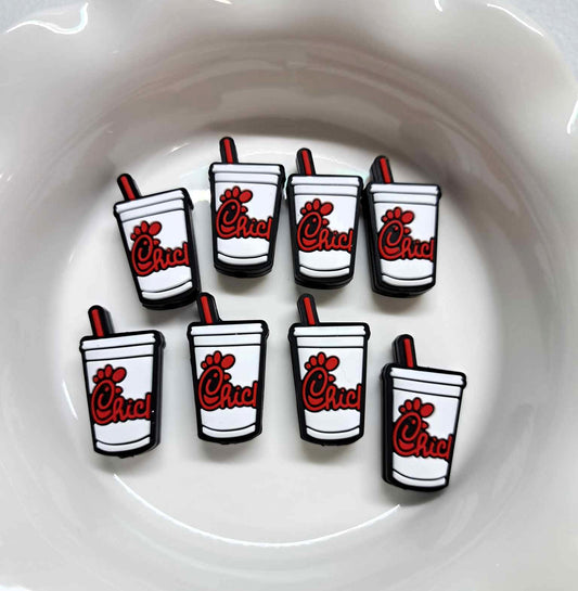 Chick-fil-A Cup Silicone Focal Bead - 0549