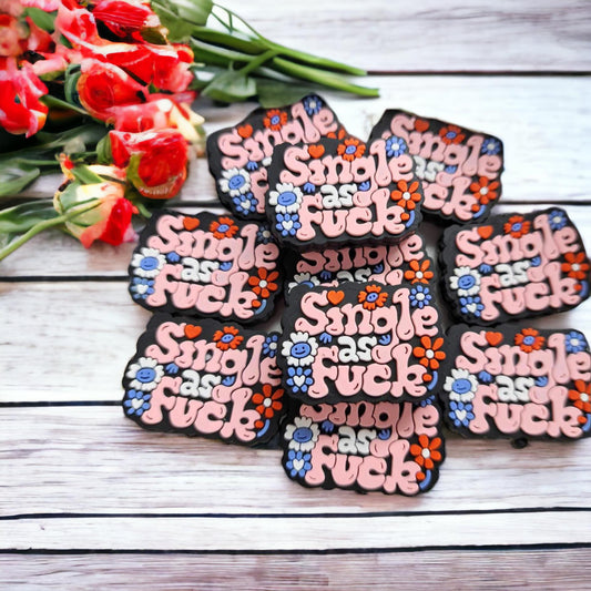 Single as Fuck Silicone Focal Bead - 0152