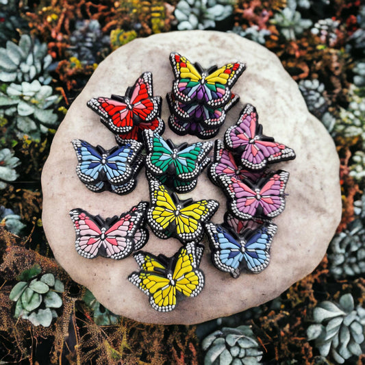 Butterfly Silicone Focal Bead - 0258