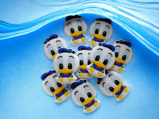 Donald Duck Silicone Focal Bead - 0195