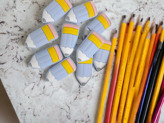 Pencil: Pastel Style Silicone Focal Bead - 0242