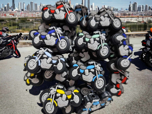 Motorcycle Silicone Focal Bead - 0208