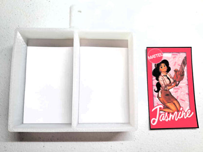 Dual Cavity Pink Doll Box - Halloween Cardstock Silicone Mold, Aroma Bead Molds, Premium Cardstock Images