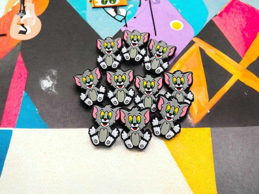 Tom Cat: Cartoon Silicone Focal Bead - 0147