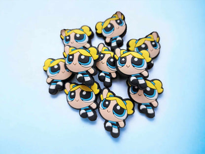 Powerpuff Girls Silicone Focal Bead - 0192