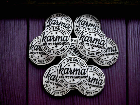 It's Called Karma Silicone Focal Bead - 0187