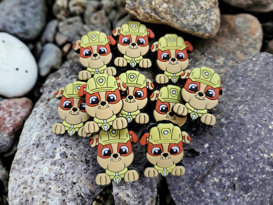 Rubble: Paw Patrol Silicone Focal Bead - 0215