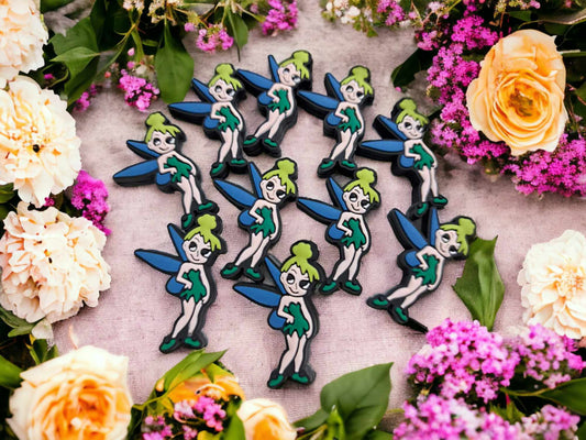 Green Fairy Full Body Style 1: Standing Silicone Focal Bead - 0149
