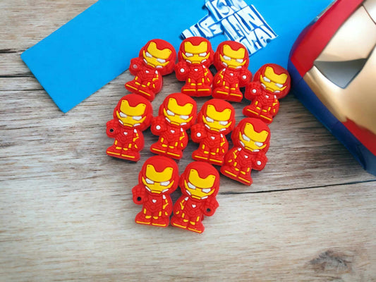 Iron Man Full Body: Movie Inspired Silicone Focal Bead - 0271