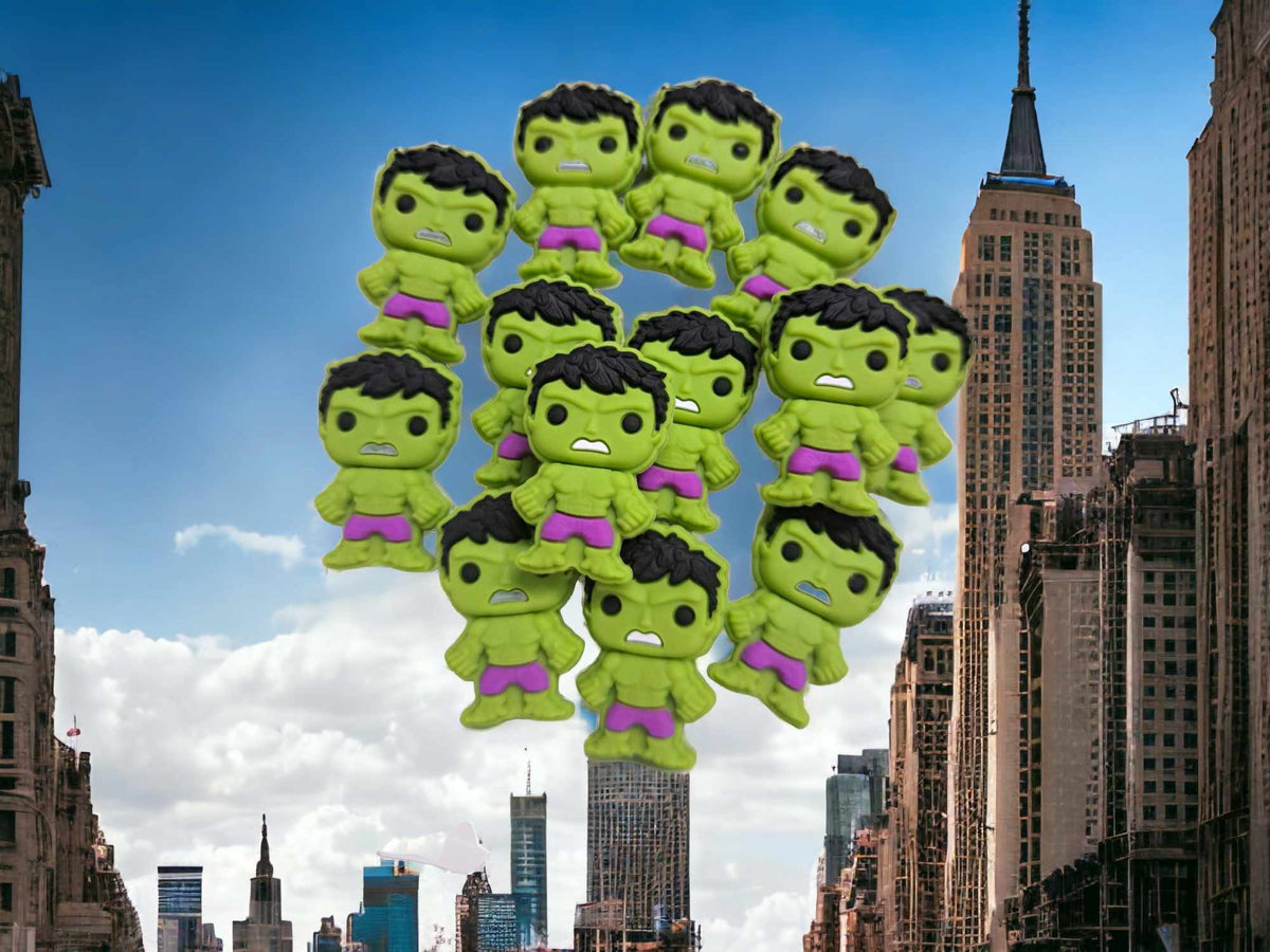 Hulk Green Full Body: Movie Inspired Silicone Focal Bead - 0293