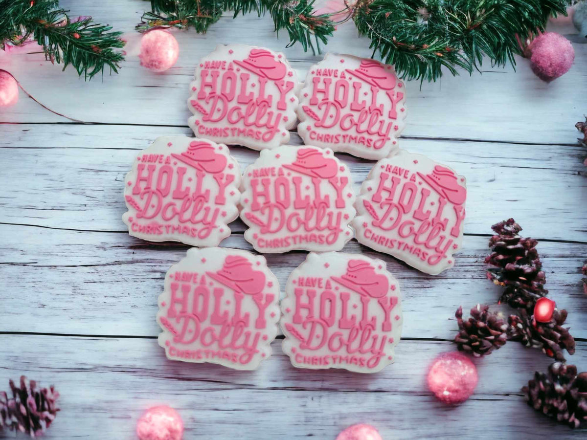 Have a Holly Dolly Christmas Silicone Focal Bead - 0298